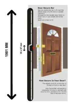 Door Secure Bar - 1981X16X5Mm