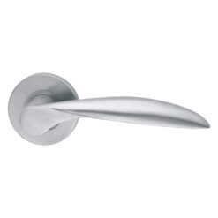 Investment Cast Solid Stainless Steel Lever -130 X 55 - Rose 52 X 8 Mm