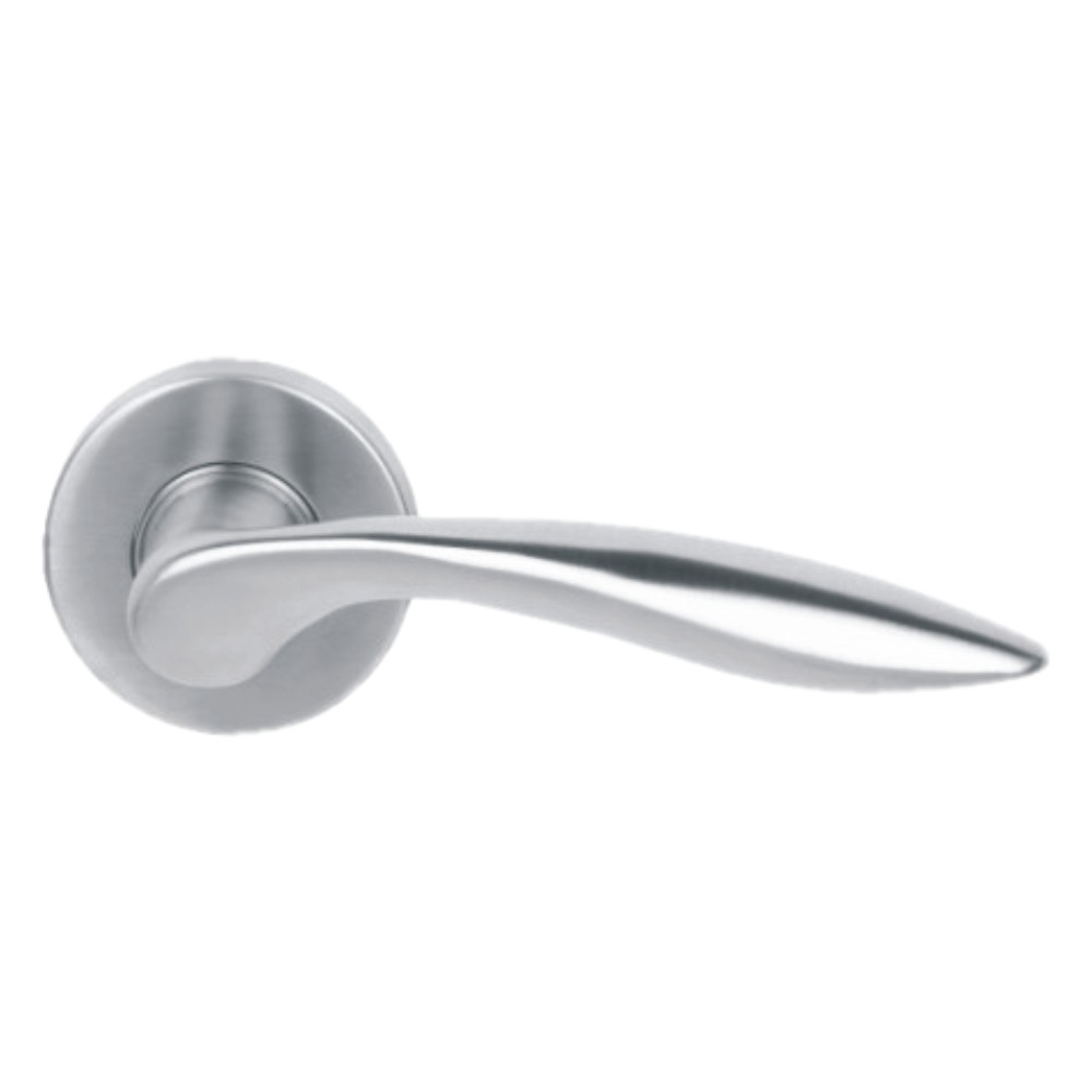 Investment Cast Solid Stainless Steel Lever -130 X 55 - Rose 52 X 8 Mm