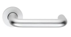 CARLISLE BRASS - LRS9000SAA 22MM DIA. ROUND BAR SAFETY LEVER ON ROSE