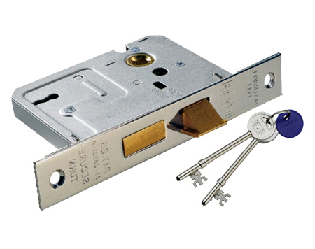 Eurospec 3 Lever Sash Locks, Silver Or Brass Finish