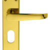 Carlisle Brass M30U Victorian Lever On Backplate - Lock Oval Profile 48.5mm C/C Polished Brass