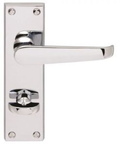 Carlisle Brass M30WCCP Victorian Lever On Backplate - Bathroom 57mm C/C Polished Chrome