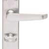 Carlisle Brass M30WCSC Victorian Lever On Backplate - Bathroom Sweedor Plate Satin Chrome