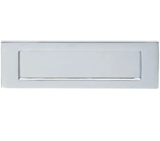 Plain Letter Plate (Multiple Sizes), Polished Chrome