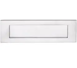 Plain Letter Plate (Multiple Sizes), Satin Chrome