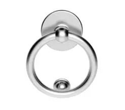 Ring Door Knocker, Satin Chrome
