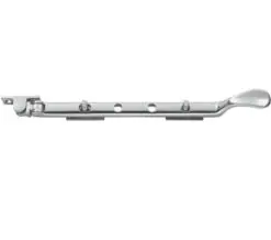 Victorian Casement Window Stays (8", 10" Or 12"), Polished Chrome
