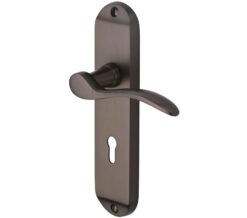 Heritage Brass Maya Matt Bronze Door Handles (Sold In Pairs)