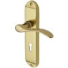 Heritage Brass Maya Polished Brass Door Handles (Sold In Pairs)