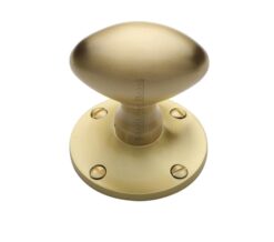 Heritage Brass Mayfair Mortice Door Knobs, Satin Brass (Sold In Pairs)