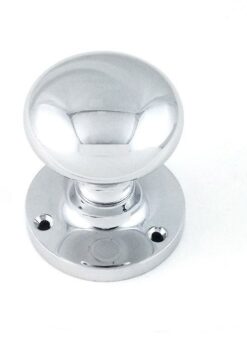 Mushroom Mortice Door Knobs- 70mm- Polished chrome