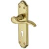 Heritage Brass Verona Polished Brass Door Handles (Sold In Pairs)