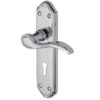 Heritage Brass Verona Polished Chrome Door Handles (Sold In Pairs)