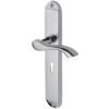 Heritage Brass Algarve Long Polished Chrome Door Handles (Sold In Pairs)