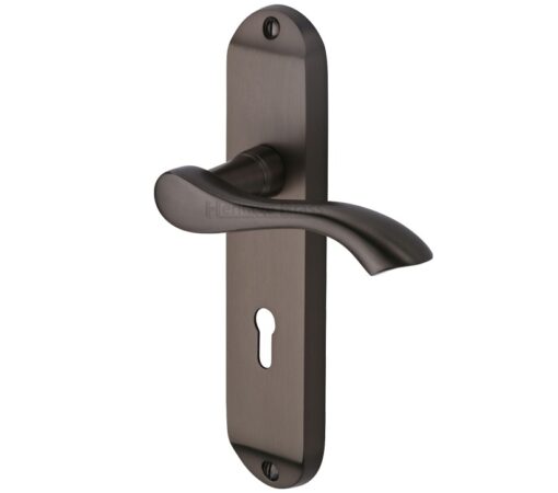 Heritage Brass Algarve Matt Bronze Door Handles (Sold In Pairs)