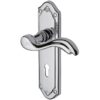 Heritage Brass Lisboa Polished Chrome Door Handles (Sold In Pairs)