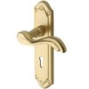 Heritage Brass Lisboa Satin Brass Door Handles (Sold In Pairs)