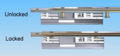 Multilock + 110mm + 250mm Low Handle Height Offset Multilock Security Espagnolette 22mm Backset 7.8mm Cam