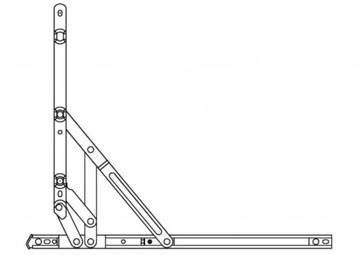 Egress Only Side Hung Friction Hinges 17mm
