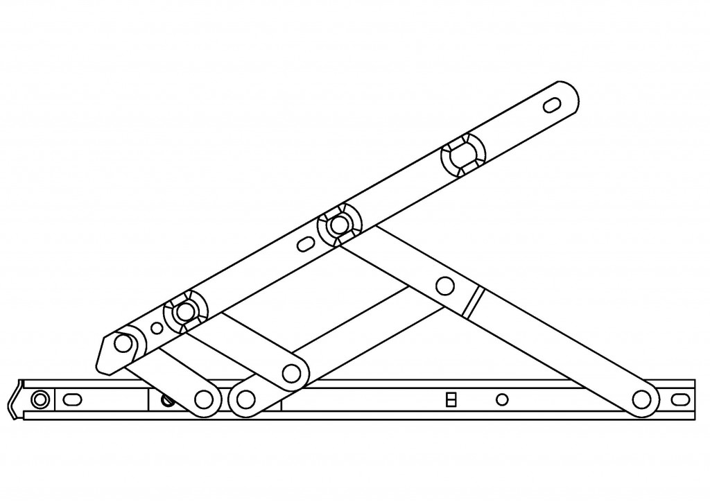 Standard Side Hung Friction Hinges 17mm Nico