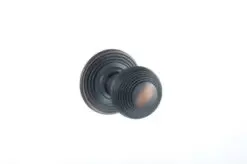 Atlantic Old English Ripon Solid Brass Reeded Mortice Knob, Antique Copper - OE50RMKAC (sold in pairs)