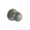 Atlantic Old English Ripon Solid Brass Reeded Mortice Knob, Distressed Silver - OE50RMKDS (sold in pairs)