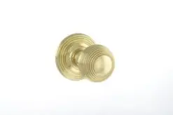 Atlantic Old English Ripon Solid Brass Reeded Mortice Knob, Polished Brass - OE50RMKPB (sold in pairs)