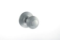 Atlantic Old English Ripon Solid Brass Reeded Mortice Knob, Satin Chrome - OE50RMKSC (sold in pairs)