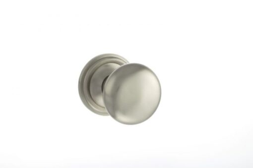 Atlantic Old English Harrogate Solid Brass Mushroom Mortice Knob, Satin Nickel - OE58MMKSN (sold in pairs)