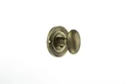Atlantic Old English Solid Brass Bathroom Turn & Release, Antique Brass - OEOWCAB