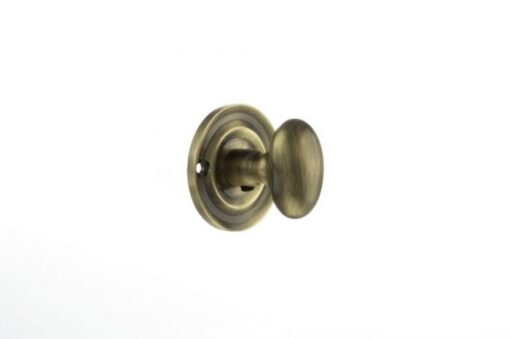 Atlantic Old English Solid Brass Bathroom Turn & Release, Antique Brass - OEOWCAB