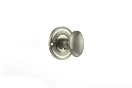 Atlantic Old English Solid Brass Bathroom Turn & Release, Satin Nickel - OEOWCSN