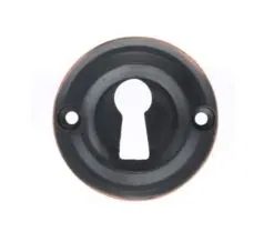 Atlantic Old English Solid Brass Standard Profile Round Escutcheon, Antique Copper - OERKEAC (sold in pairs)