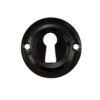 Atlantic Old English Solid Brass Standard Profile Round Escutcheon, Black Nickel - OERKEBN (sold in pairs)