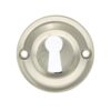 Atlantic Old English Solid Brass Standard Profile Round Escutcheon, Satin Nickel - OERKESN (sold in pairs)