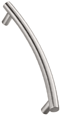 Eurospec Curved T Pull Handles (350Mm), Satin Stainless Steel