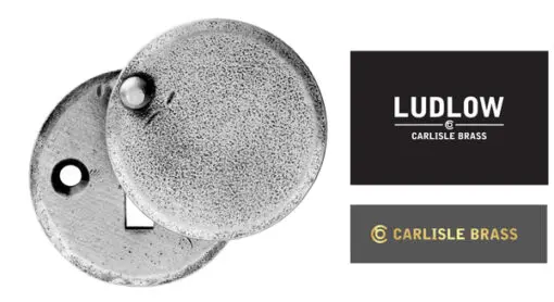 Ludlow Foundries Covered Standard Profile Escutcheon (40Mm), Pewter Finish