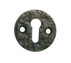 Frelan Hardware Round Escutcheon, Pewter Finish