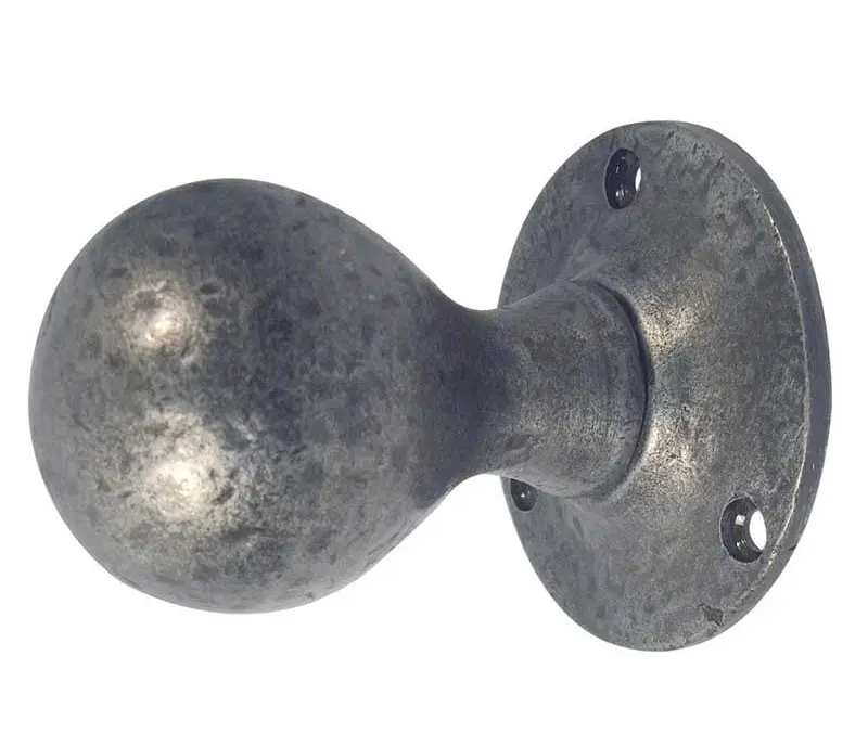 Ball Shape Mortice Door Knob Pewter