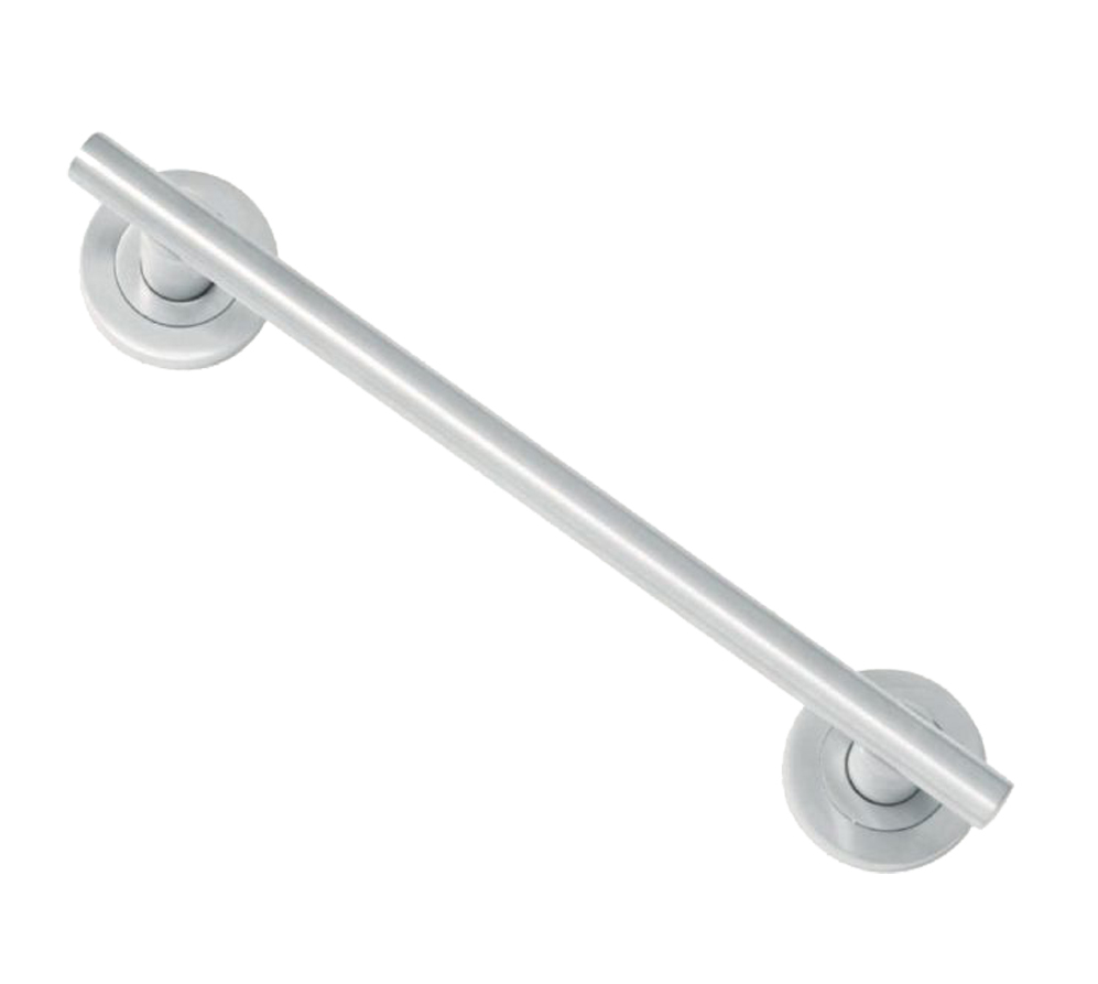 Serozzetta 15Mm Dia. Designer Pull Handle On Rose (225Mm C/C), Satin Chrome