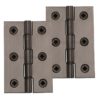 Heritage Brass 3 Inch Double Phosphor Washered Butt Hinges, Matt Bronze (Sold In Pairs)