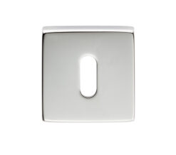 Manital Standard Profile Escutcheon On Square Rose, Polished Chrome (Sold In Singles)