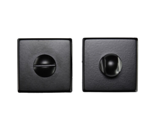 Manital Bathroom Turn & Release On Square Rose, Black Finish (Sold In Singles)