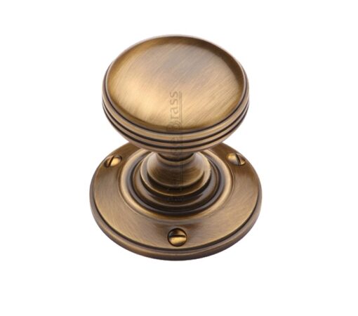 Heritage Brass Richmond Mortice Door Knobs, Antique Brass - Rhm988-At (Sold In Pairs)