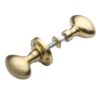 Heritage Brass Suffolk Rim Door Knobs, Satin Brass (Sold In Pairs)