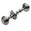 Heritage Brass Reeded Rim Door Knob, Polished Nickel (Sold In Pairs)