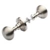 Heritage Brass Reeded Rim Door Knob, Satin Nickel (Sold In Pairs)