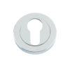 Zoo Hardware Rosso Maniglie Euro Profile Escutcheon, Polished Chrome