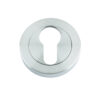 Zoo Hardware Rosso Maniglie Euro Profile Escutcheon, Satin Chrome